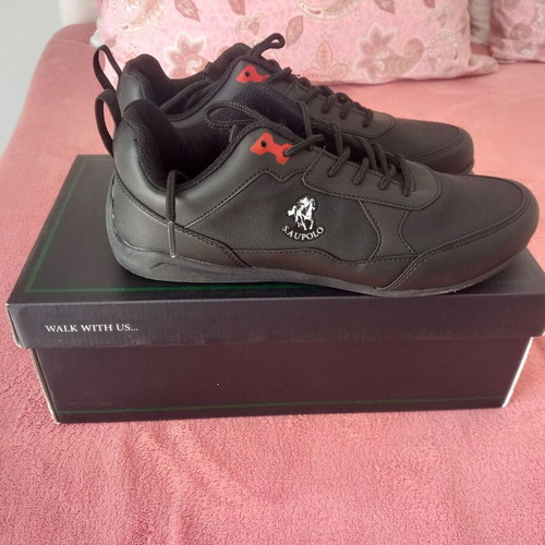 Casual black men's shoes U.S. Polo Assn. like new, size 41