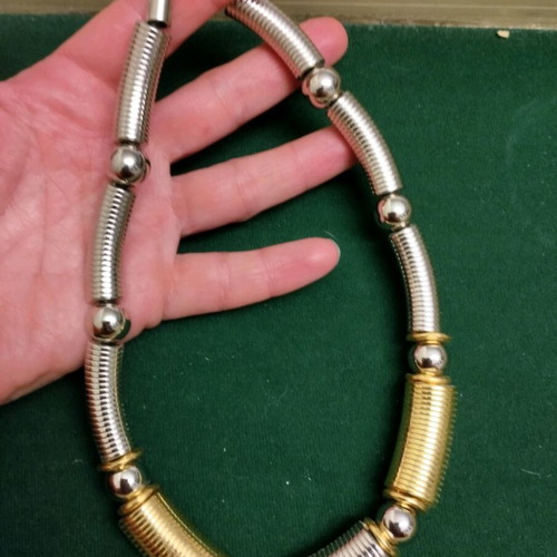 Necklace new metal in gold and silver color
