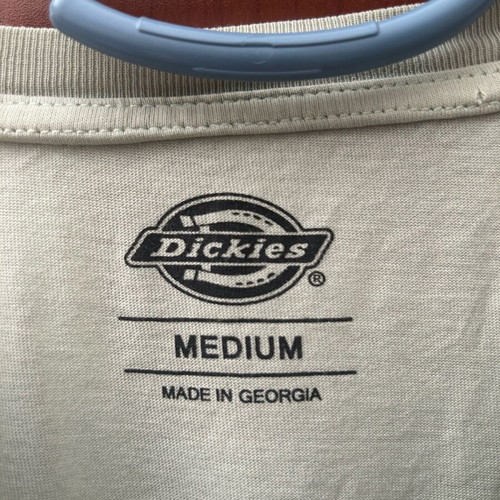 Dickies T-shirt used, size M, white and green