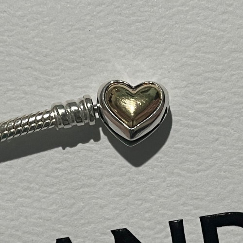 Αυθεντικό καινούργιο βραχιόλι Pandora με μασίφ χρυσό 14K κούμπωμα