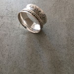 Handmade silver ring used