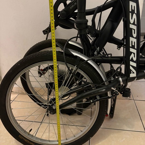 Esperia city folding bike like new, black, 6-speed