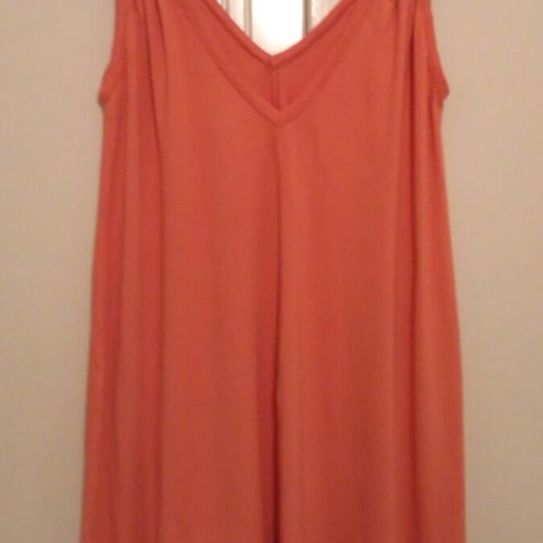 Blouse dress tirante with belt used, orange, one size