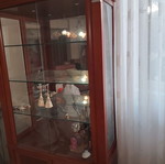 Showcase used, solid cherry wood