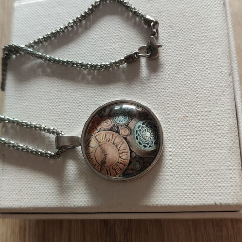 Necklace 'Χρόνος' used, 27cm chain length