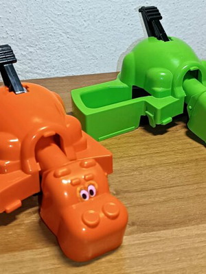 Hungry Hippos 2 τεμάχια μεταχειρισμένα