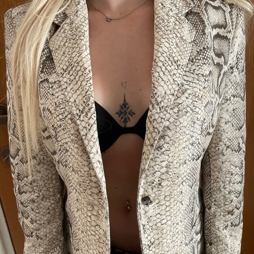 Roberto Cavalli vintage snake print blazer, small