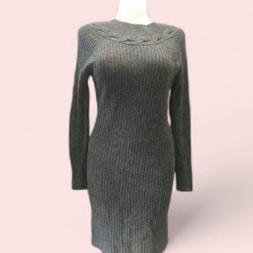 Paul Costelloe knitted winter dress like new, grey, size M-38