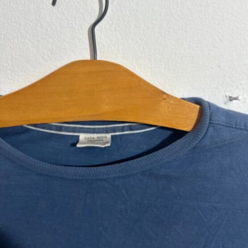 Zara short-sleeve T-shirt like new, size 140 cm, black and blue