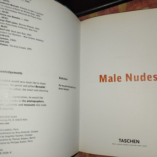 Male Nudes book by David Leddick, Taschen