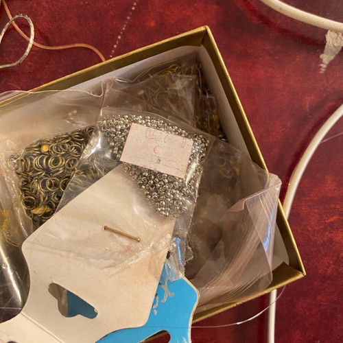 Jewelry making materials used, stones, chains, clasps