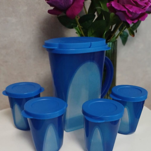 Tupperware Magic series jug 1.7L with 4 glasses new