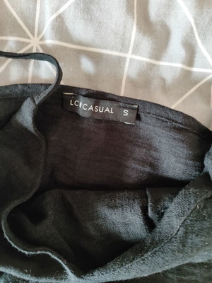 LCW blouse with straps used, black, size S