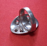Silver ring with 925 stamp, like new, adjustable