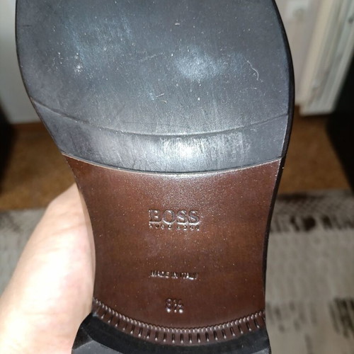 Hugo Boss leather shoes like new, size 42-42.5, brown