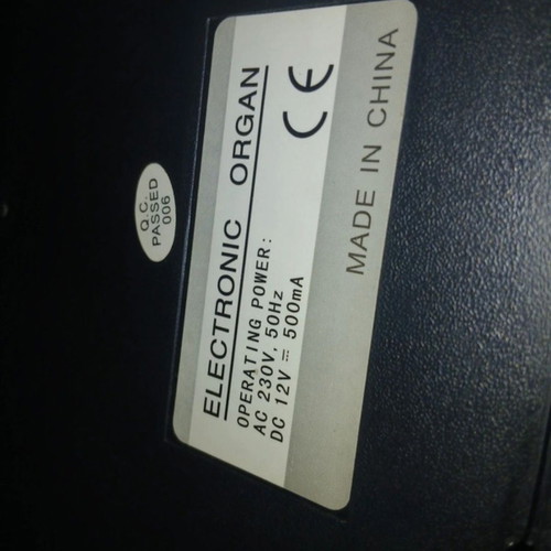 Harmonium with music stand and base, like new condition