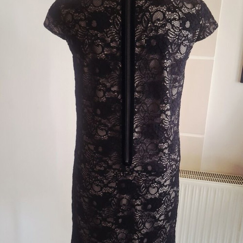 Gerard Darel Black Lace Midi Dress like new, cocktail party