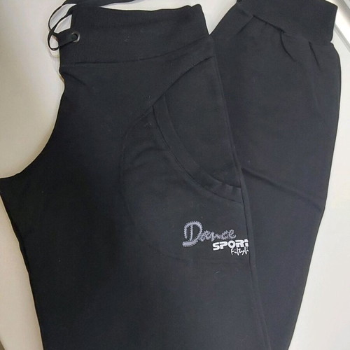 Dance tracksuit new, black, low-rise, size L