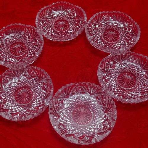 Tritschler Winterhalder Bleikristall Germany 60' set of 6 dessert spoon plates new