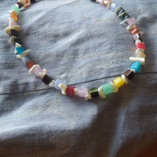 Handmade necklace with beads