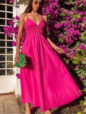 Zara Barbie Pink Maxi Dress XS like new, 100% cotton