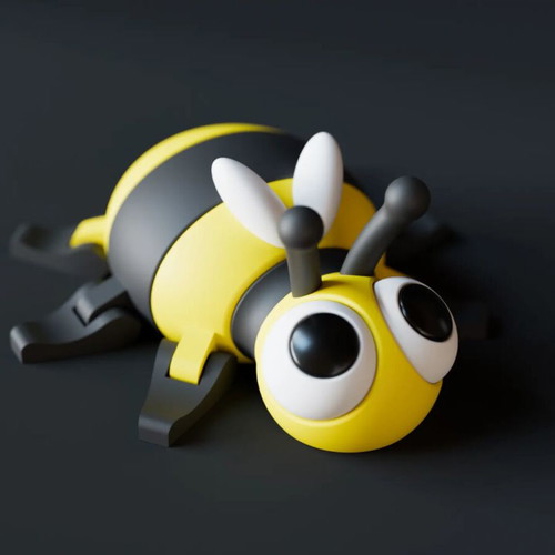 Bee Keychain New with 3D Printing and Interactive Design