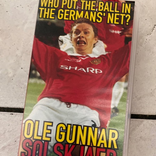 Manchester United 1999 VHS used, authentic Solskjaer boutique