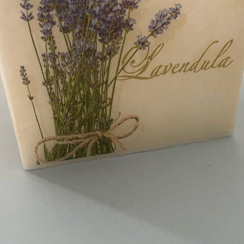 Decorative candle in wax pot new