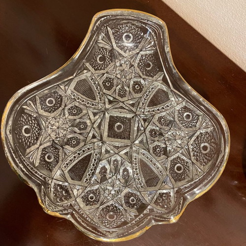 Vintage Crystal Serving Plate used