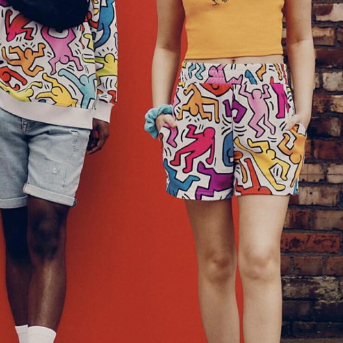Keith Haring colorful bermuda shorts size L like new