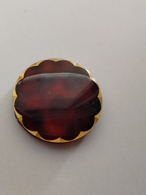 Πουδριέρα μεταλλική μεταχειρισμένη, γαλλική