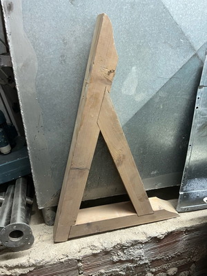 Wooden base used, approx. 50cm length, approx. 60cm height