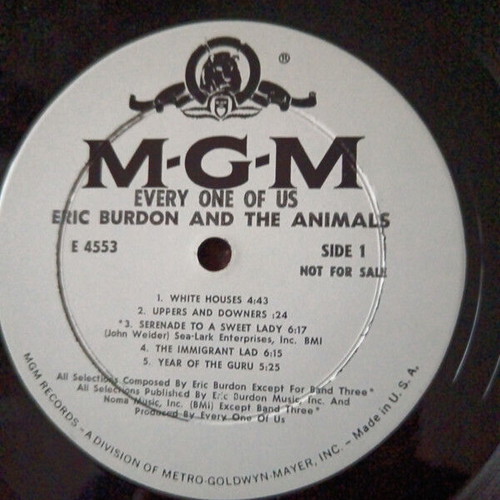 Eric Burdon & The Animals Every One Of Us LP used, rock