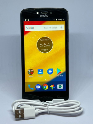 Moto C Plus μεταχειρισμένο, μαύρο, Android, 16GB, με κάρτα μνήμης