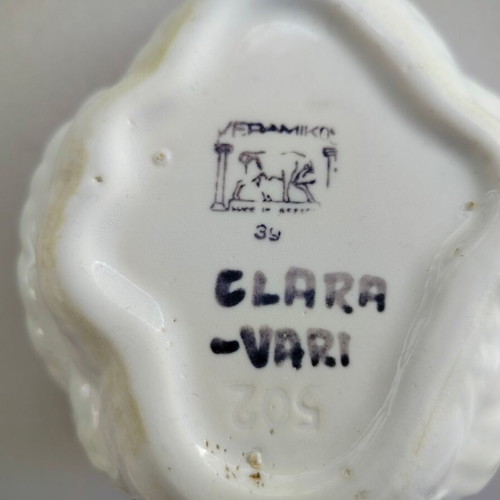 Porcelain decorative swan used, Keramikos