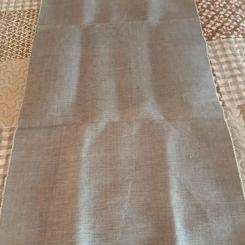 Grey table runner