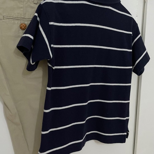 Σετ παντελόνι Polo Ralph Lauren και ριγέ πόλο μπλουζάκι H&M, μέγεθος 98/104