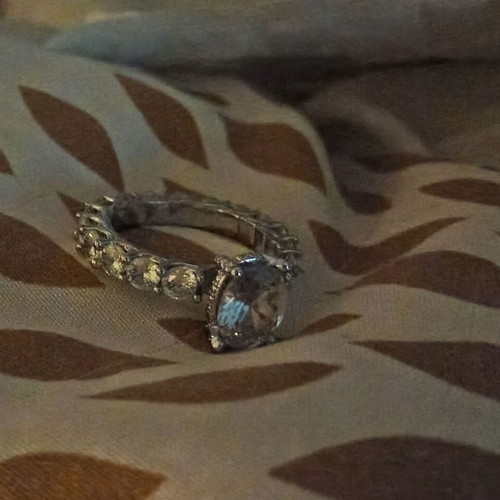 Ring with cubic zirconia new, size 11 unisex