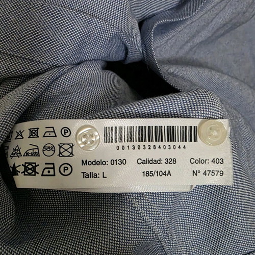 Massimo Dutti men's shirt size Large like new, blue