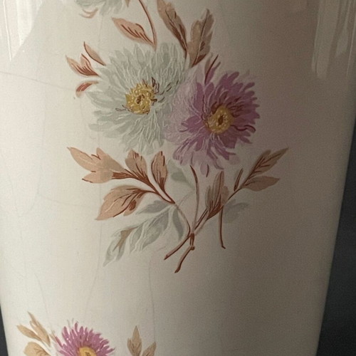 Vintage porcelain vase KE.TE. with 24K gold, 24cm, used