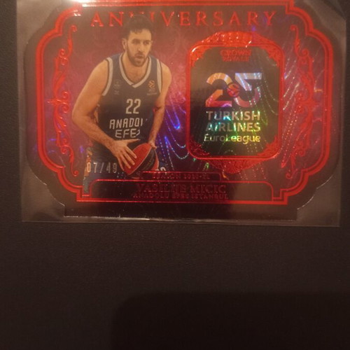 Panini Euroleague Crown Royale Micic Anniversary Insert 07/49 like new