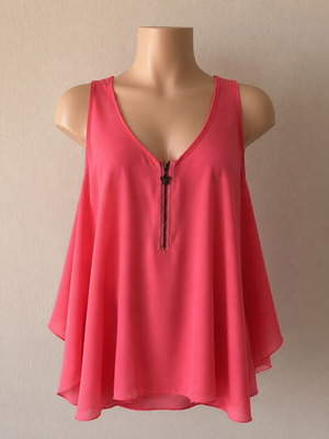 Enzzo blouse pink, like new, loose fit, size M