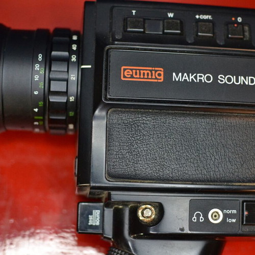 Super 8 Eumig Makro Sound camera used with sound and Makro Zoom lens