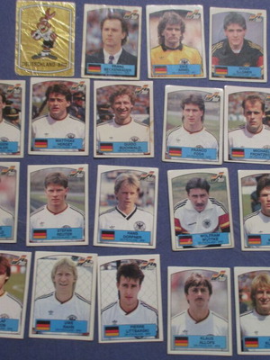 Panini 19 Euro 88 Germany team stickers used