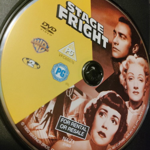 Stage Fright DVD used, Alfred Hitchcock thriller with English and Bulgarian subtitles