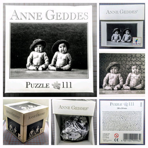 Anne Geddes black and white puzzle 111 pieces 21x29 cm new