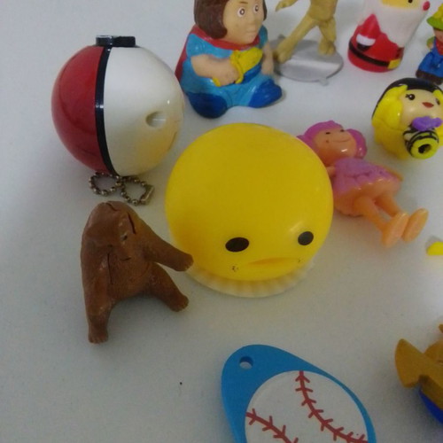 Miniature toys used, assorted figures pack