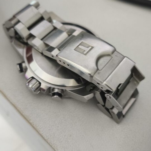 Tissot Supersport Chronograph watch like new, silver, men's