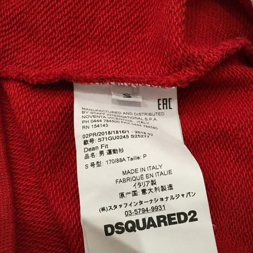 Dsquared2 blouse cotton S used, red