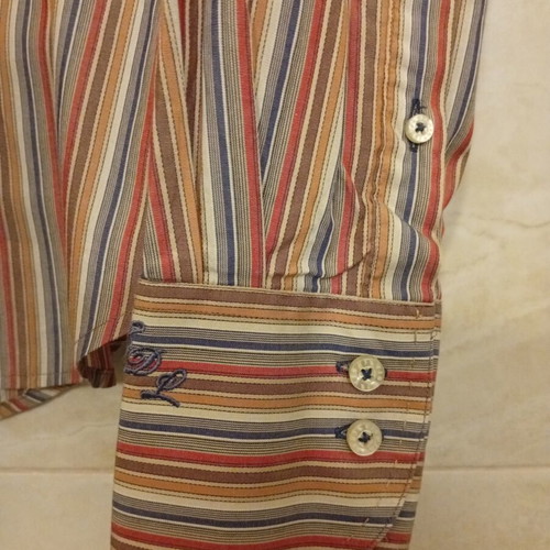Evisu Deluxe striped shirt size L like new, multicolor